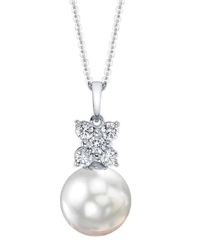 White South Sea Pearl & Diamond Aristocrat Pendant