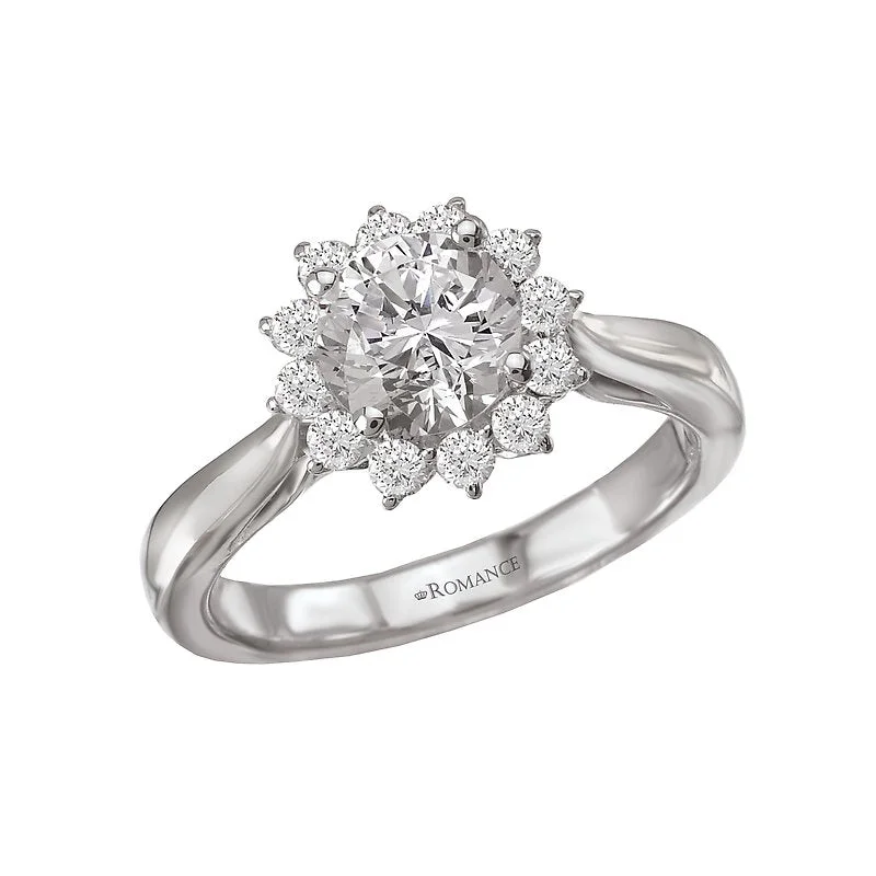 Diamond Semi Mount Engagemnt Ring