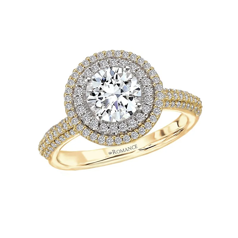 Diamond Halo Semi-Mount Ring