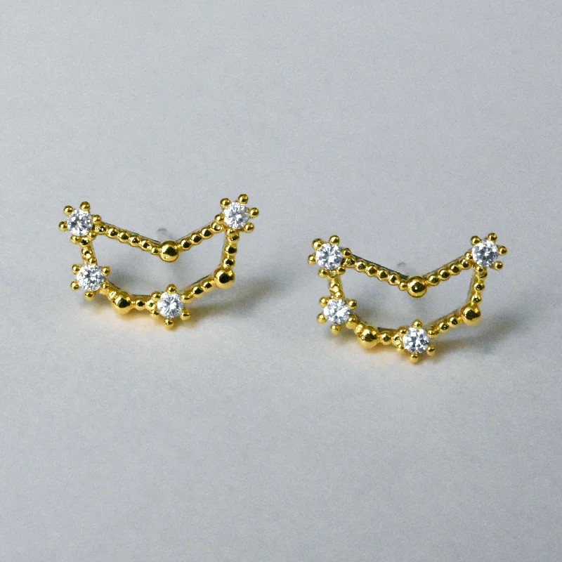 Capricorn Constellation Post Earrings