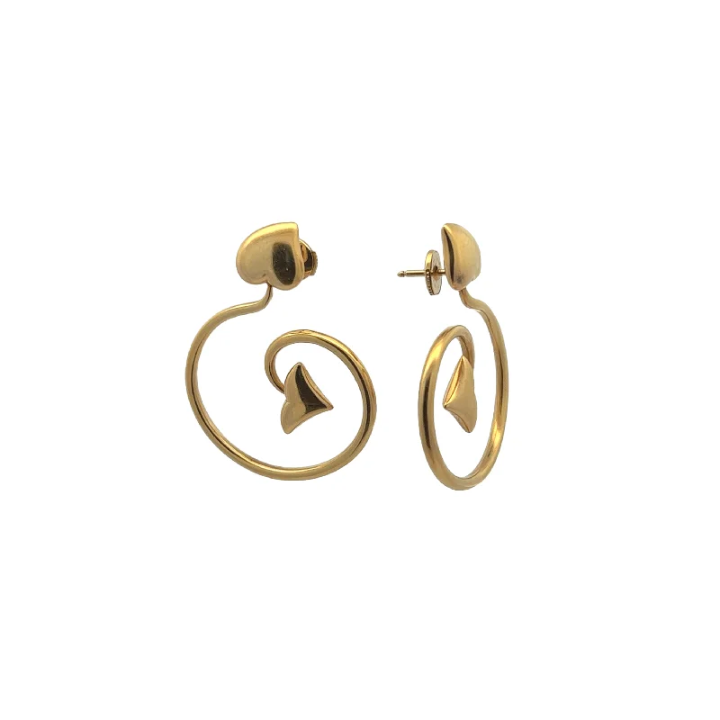 Christian Dior Post-1980s 18KT Yellow Gold Earrings