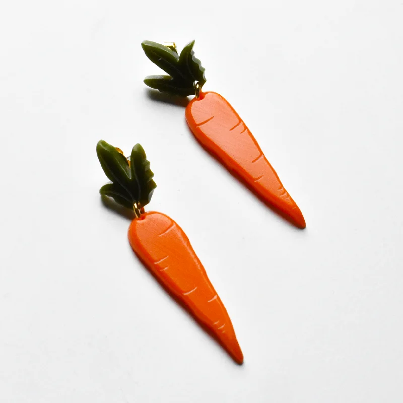 Small Carrot Earrings