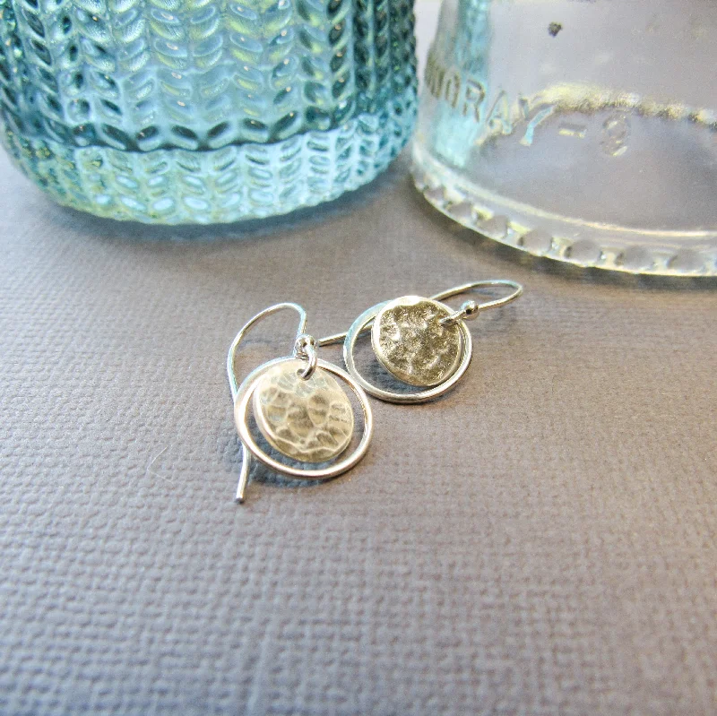 Full Moon Sterling Silver Earrings