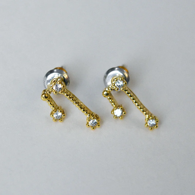 Taurus Constellation Post Earrings