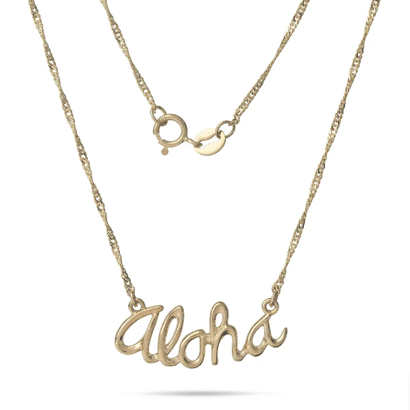 16" Aloha Necklace in Gold