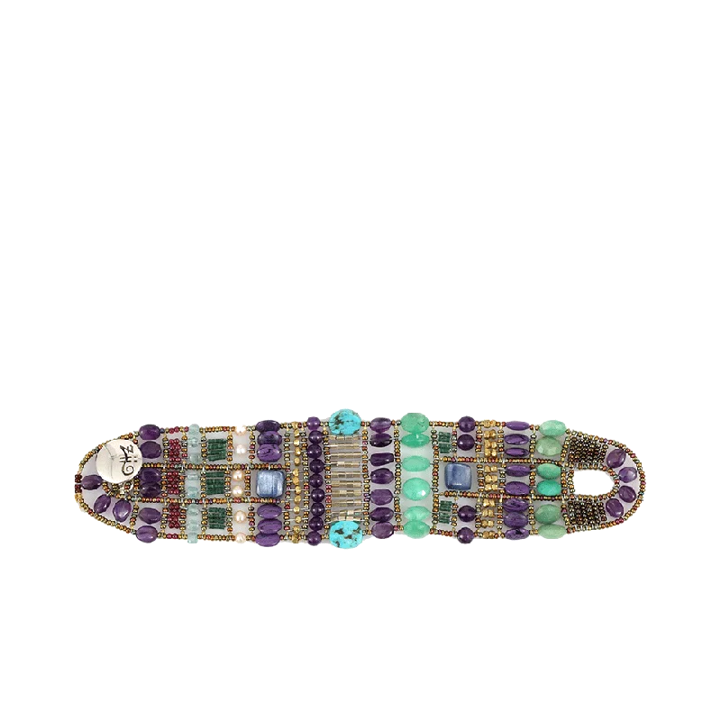 Erio Thin Viola Beaded Bracelet