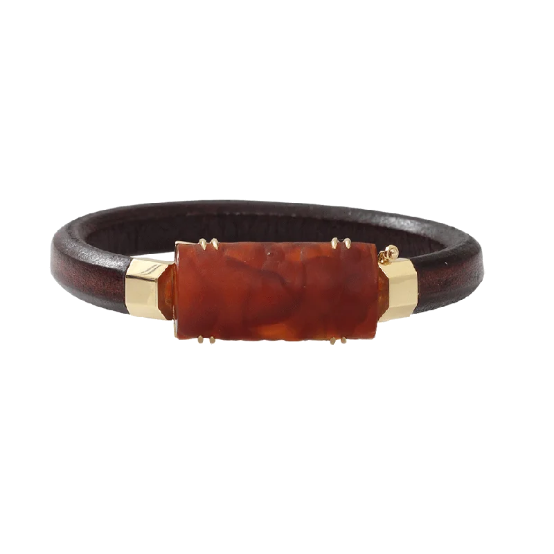 Fossilized Bamboo Bracelet