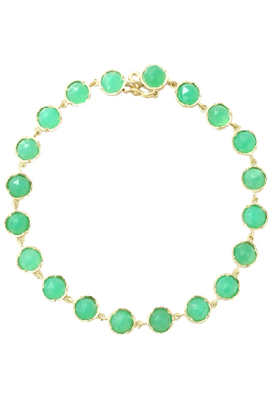 Small Classic Chrysoprase Link Bracelet