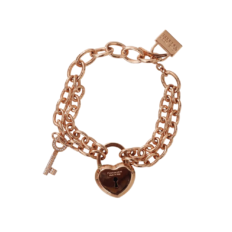 Large Lock And Key Bracelet