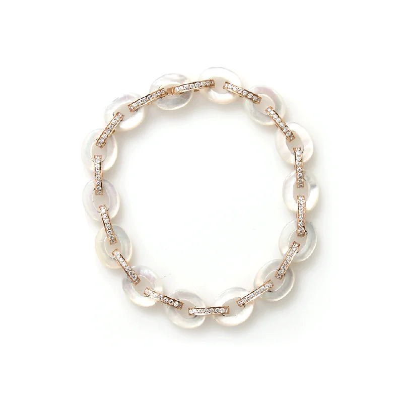 Mother Of Pearl Link Bracelet