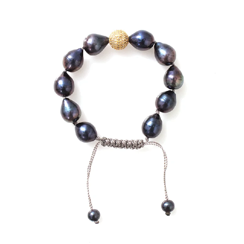 Peacock Freshwater Pearl Bracelet