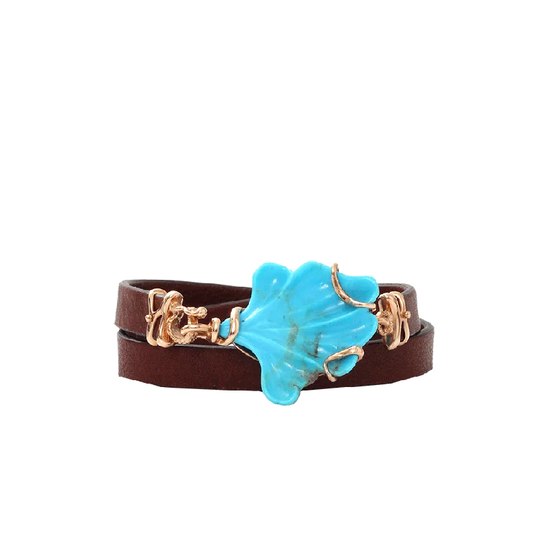 Petalo Leather Wrap Bracelet