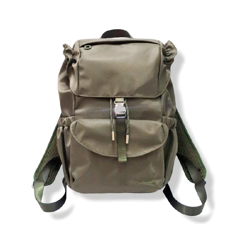 ARCHETYPE Abby Nylon Flap Back Pack Hunter Green