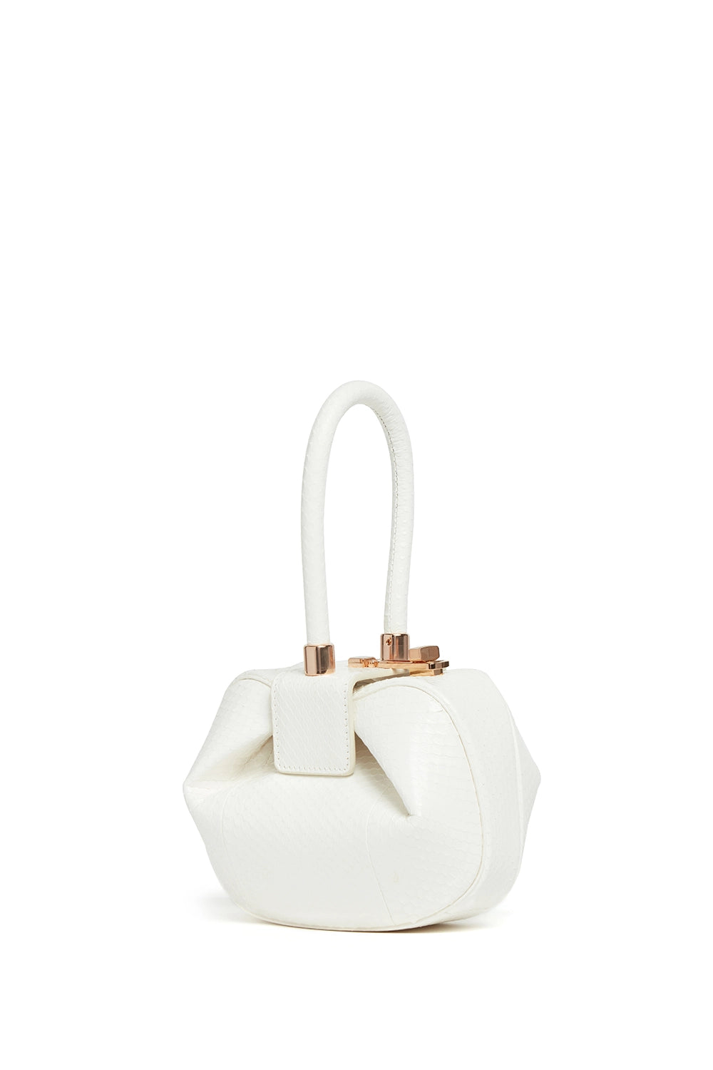 Demi Bag in Ivory Snakeskin