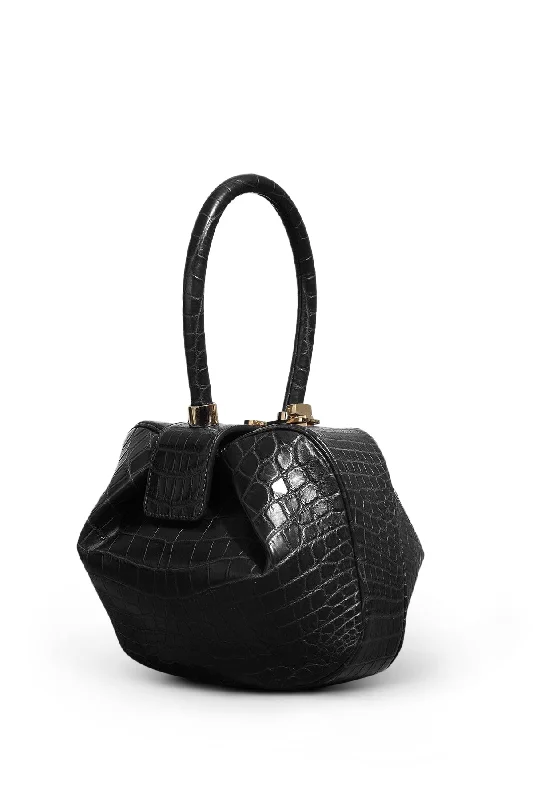 Nina Bag in Black Crocodile Leather