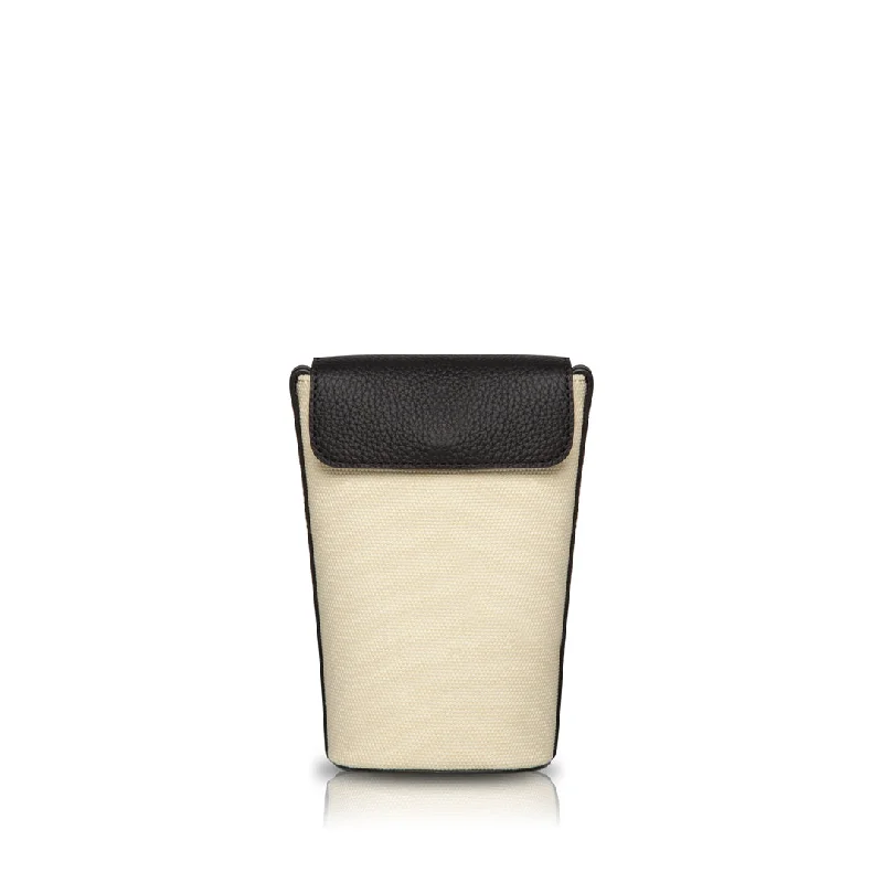 Penguin Cellphone Crossbody Bag - Cream/Black