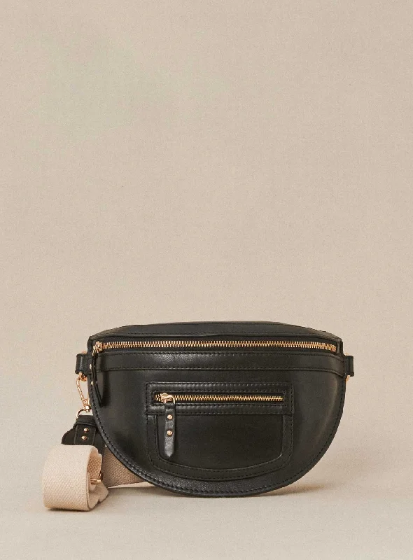 Crossbody Bag Sana Cuir Noir