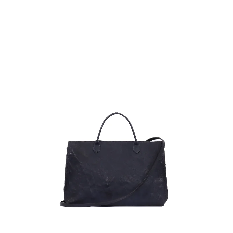 DAY BAG NAVY RUMPLED SHEEPSKIN