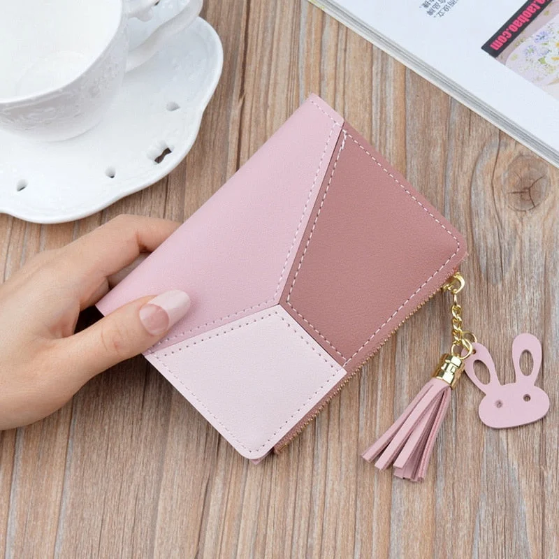 Dihope Fashion Women Wallets Small Leather Purse Women Ladies Card Bag For Women 2019  Female Purse Money Clip Wallet