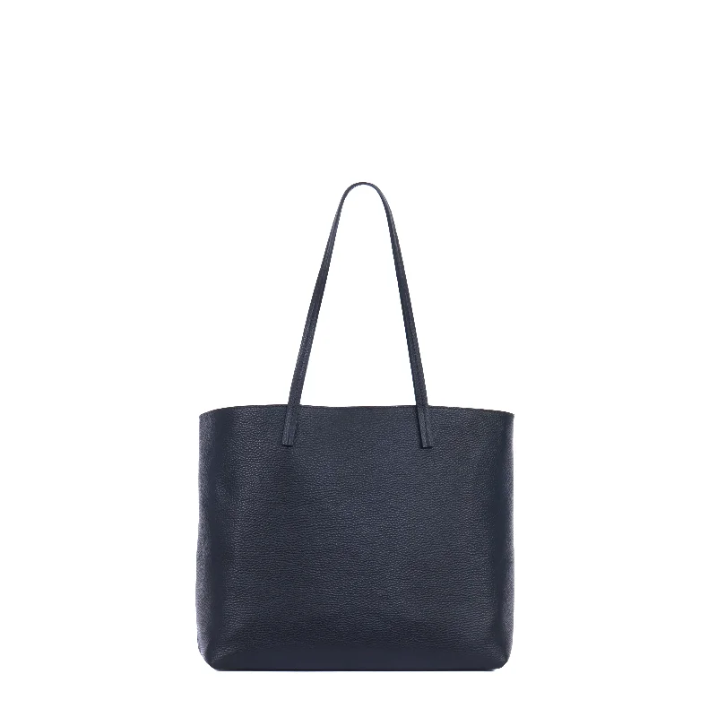 ESSENTIAL TOTE BLACK PEBBLED CALF