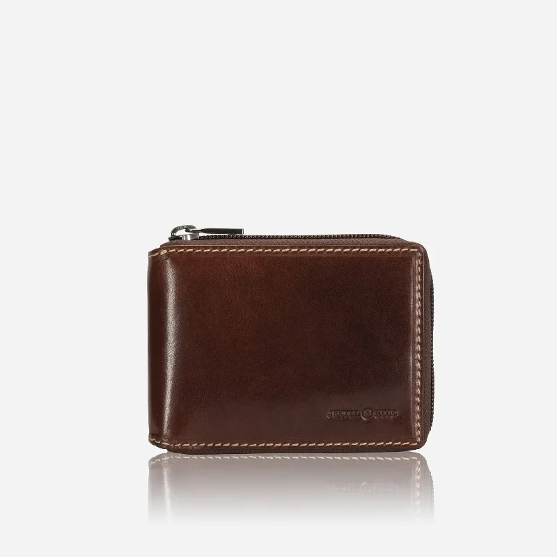 Large Zip Around Wallet With Coin