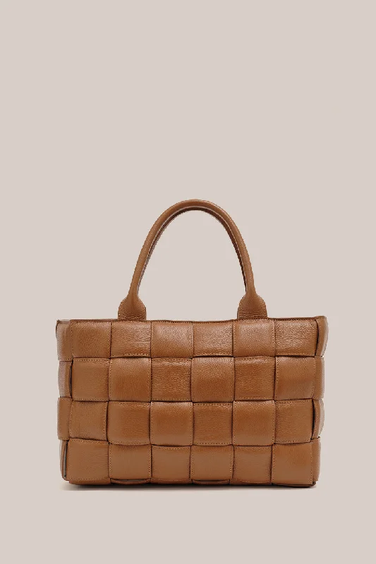 Margot XL Tan Woven Tote