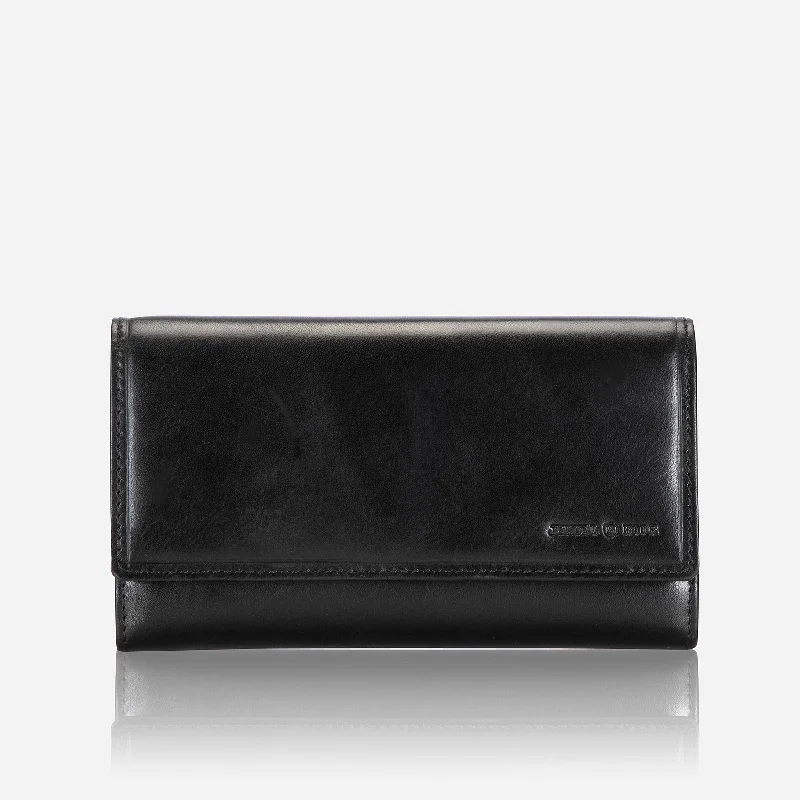 Oxford Leather Purse, Black