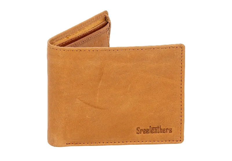 MENS LEATHER WALLET 95424 (CAMEL)