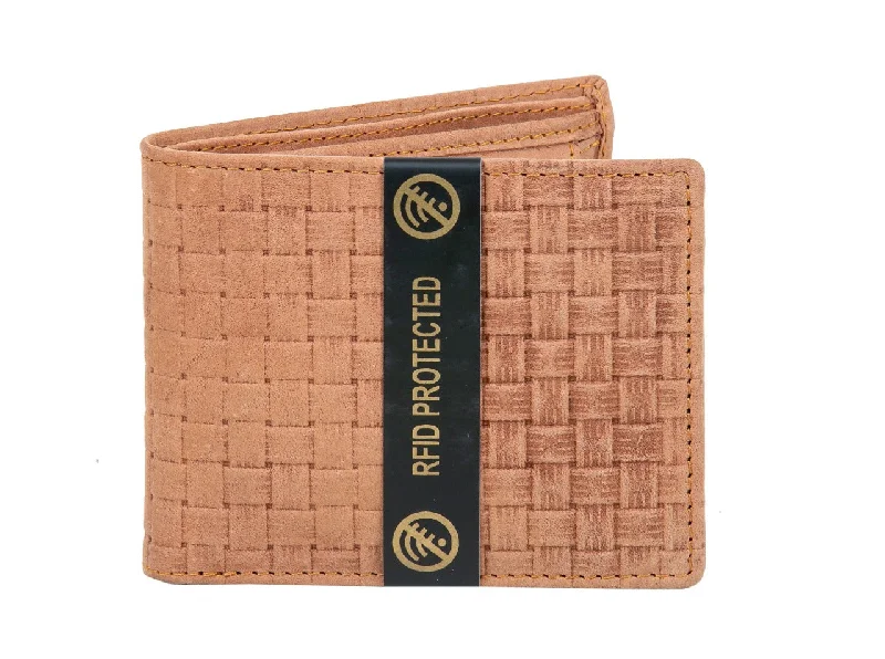 MENS LEATHER WALLET (RFID) 991741 (CAMEL)