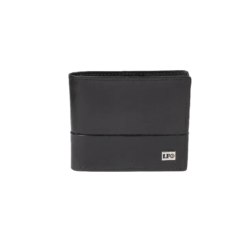 Men's Black Leather Wallet with a sleek design