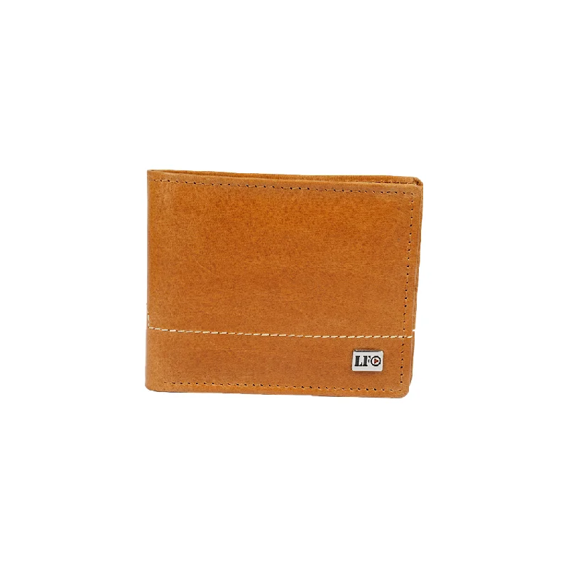 Men's Rich Brown Leather Bifold Wallet