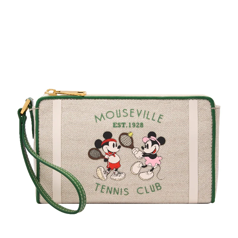 Disney Fossil Mickey Mouse Tennis Wristlet