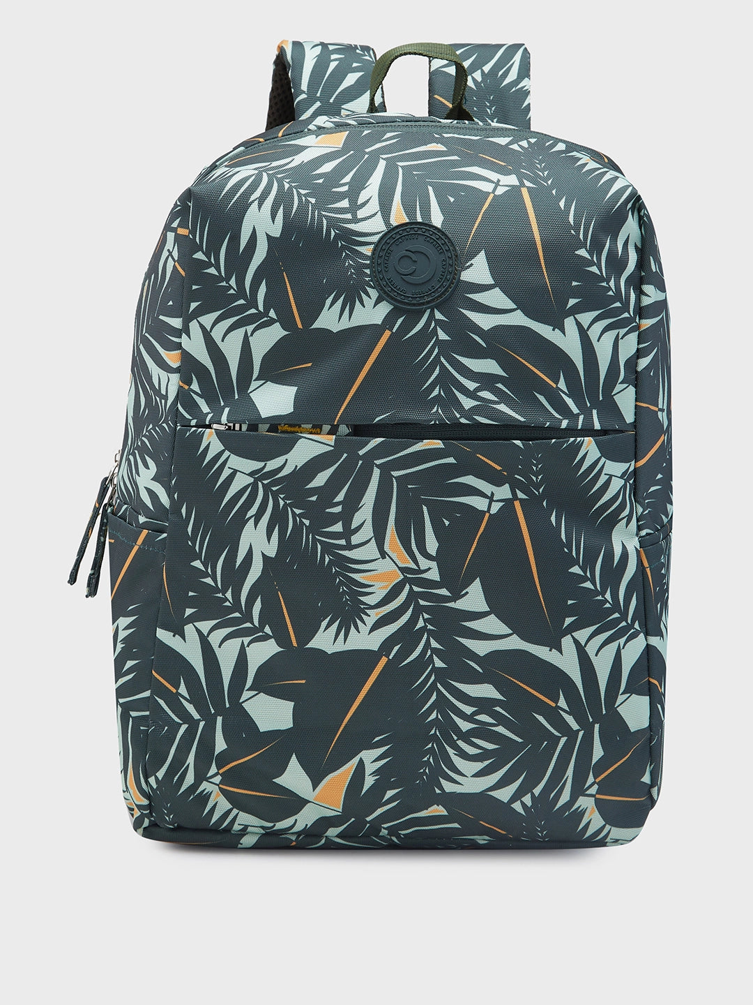 Caprese Eddy Laptop Backpack Medium Printed Green