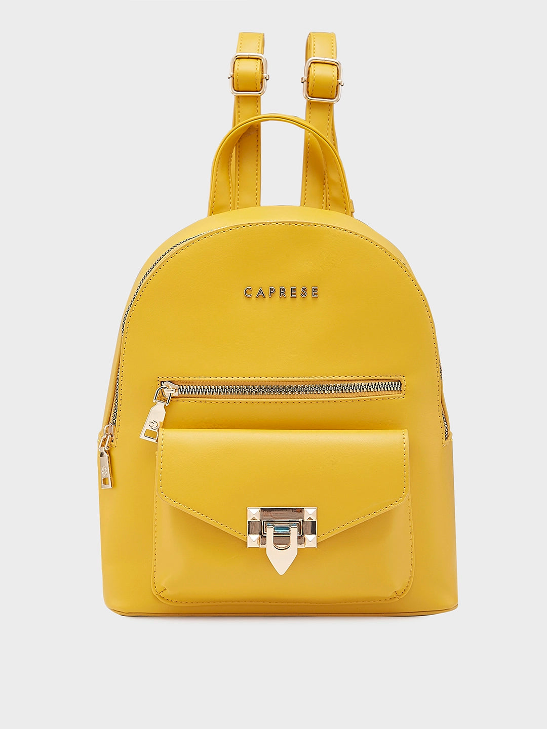 Caprese Rabina Fashion Backpack Medium Yellow