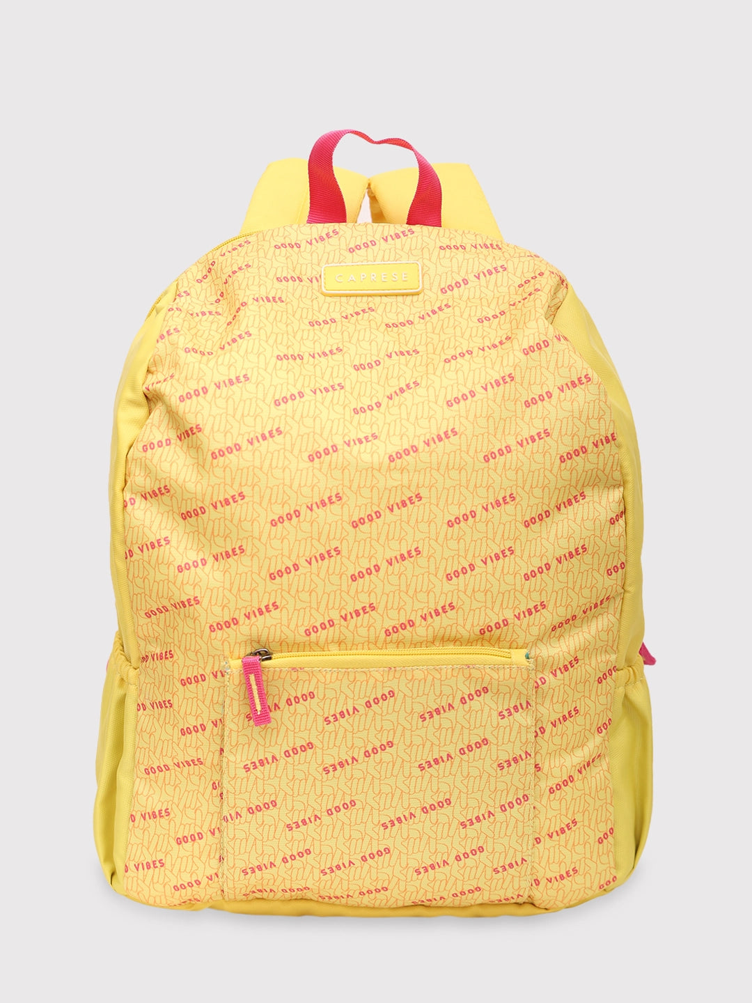 Caprese Zoe Laptop Backpack Large Yellow